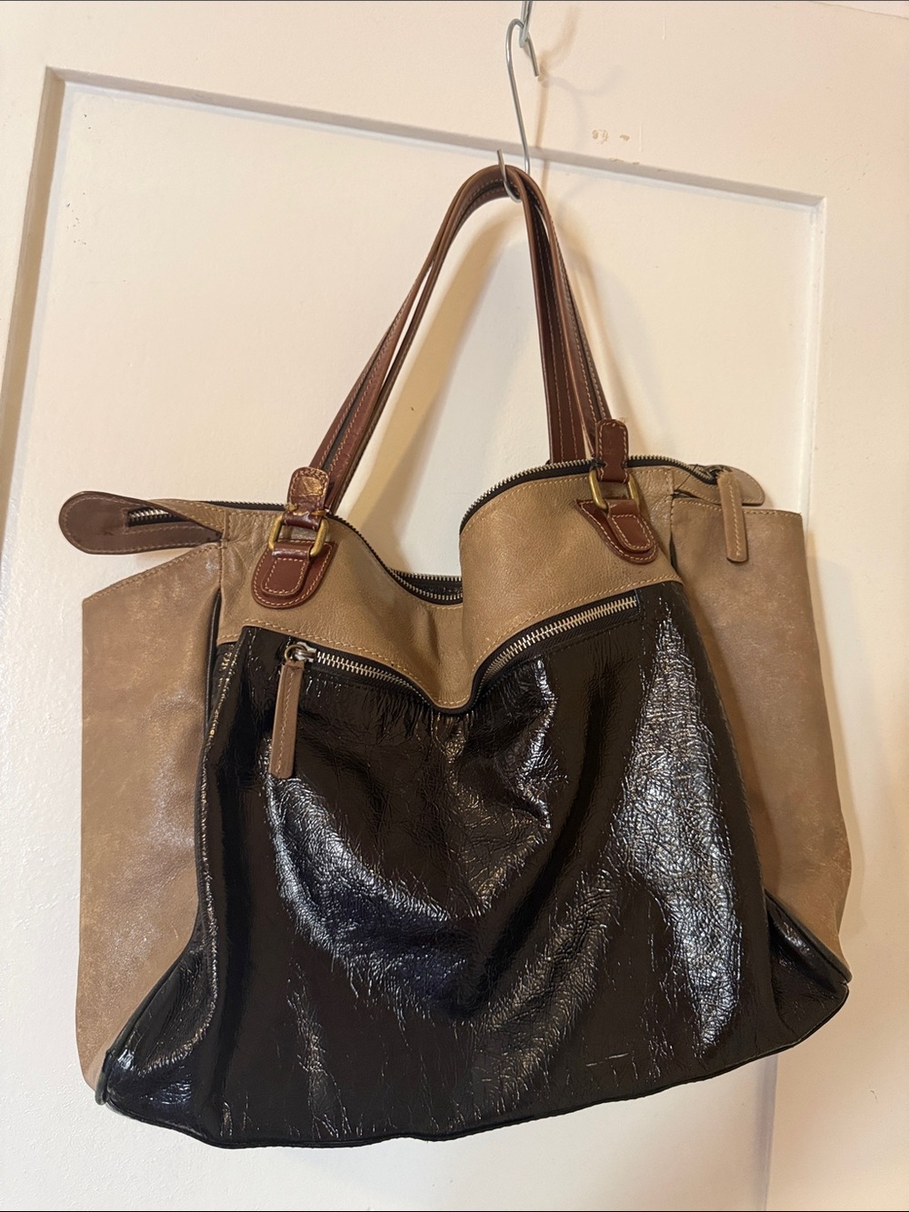 GORGEOUS Two-Tone Brown and Black Women’s Tote Bag